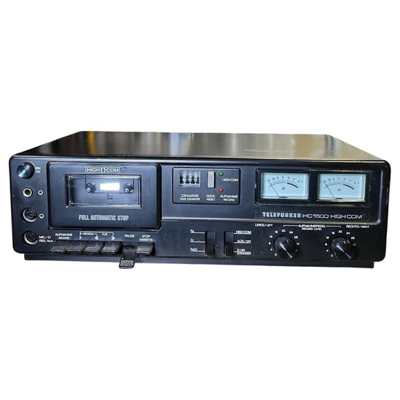 TELEFUNKEN Other - German Hi-Fi Telefunken HC1500 High‑Com Tape Deck Cassette Player Repair